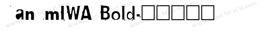 NanumIWA Bold字体转换